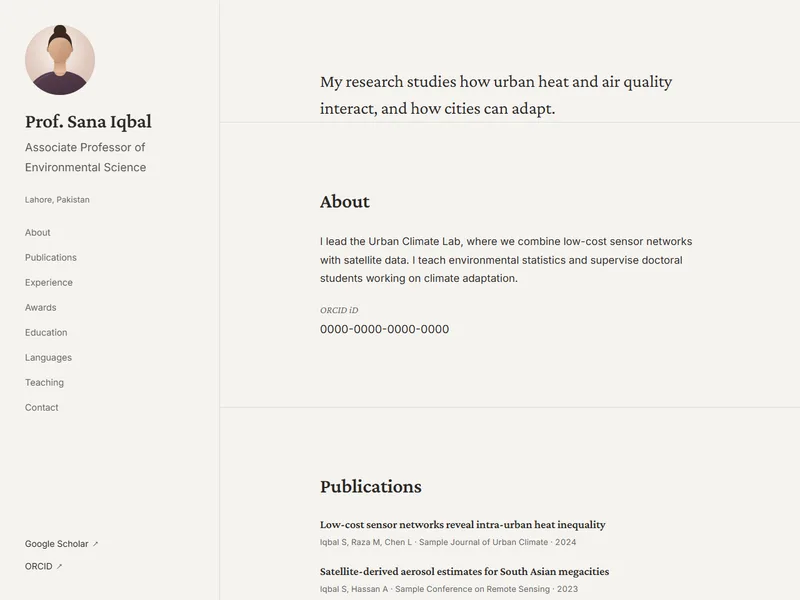 Column template preview