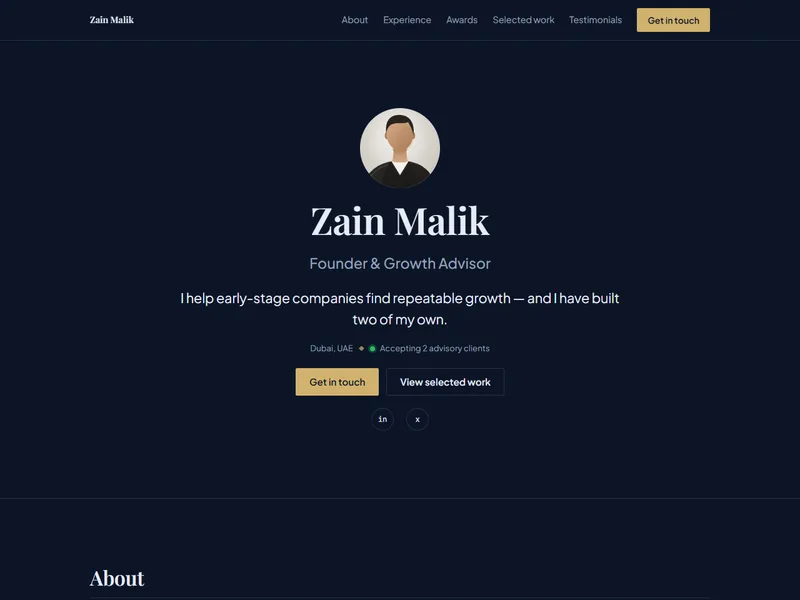 Gilded template preview