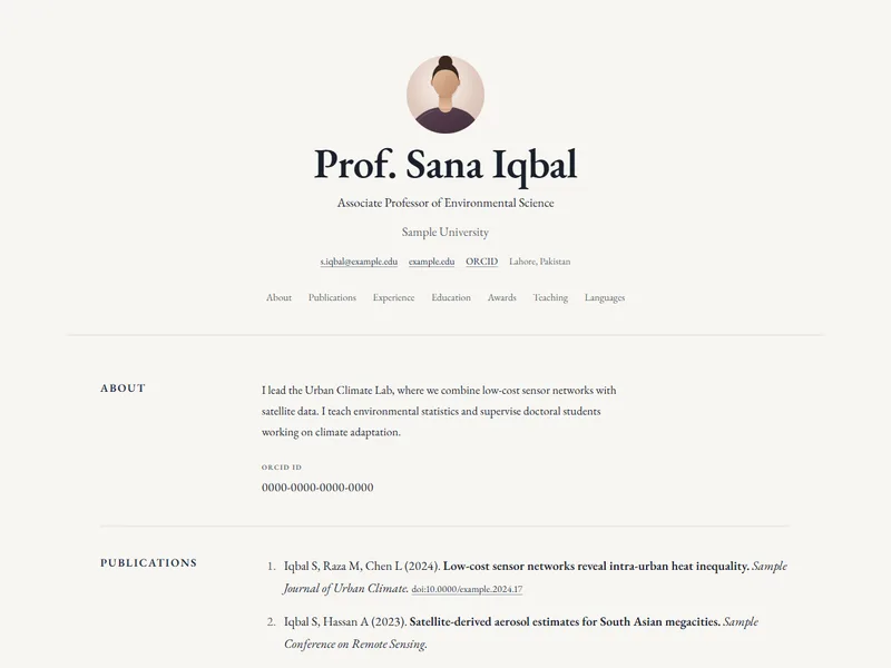 Lecture Hall template preview