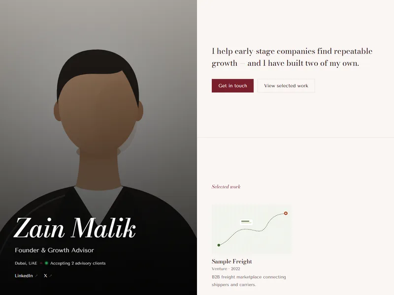 Maison template preview