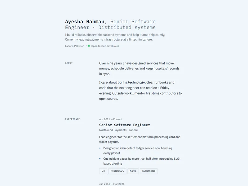 Notebook template preview