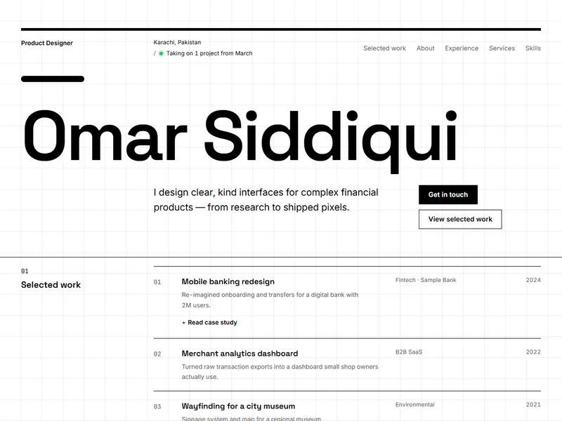 Pixel Grid template preview