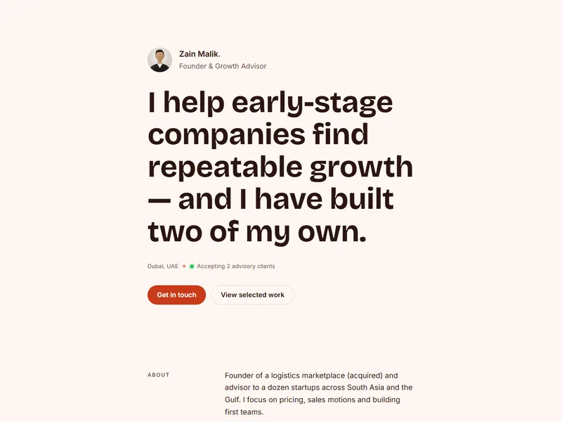 Solo template preview