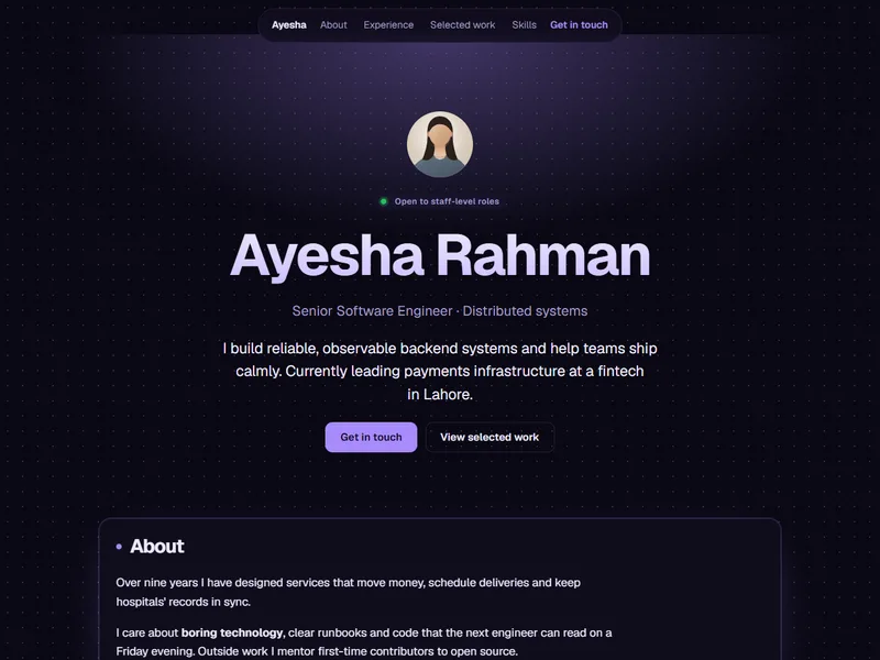 Spotlight template preview